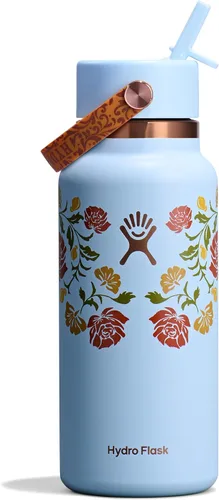 Miniatura 53 de Hydro Flask Botella de agua – Acero inoxidable aislado – Tapa flexible con popote de boca ancha, antiderrames, a prueba de fugas y recargable en 32