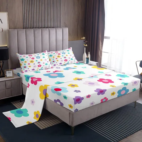 Miniatura 39 de Juego de sábanas con temática de camping feliz, juego de ropa de cama de viaje para niños, niñas, niños, adolescentes, decoración de dormitorio