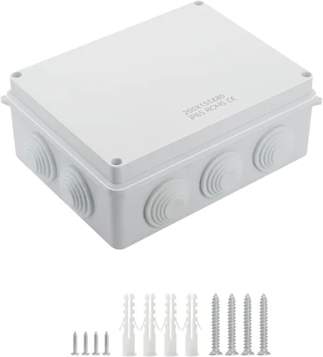 Miniatura 22 de LeMotech Caja de conexiones, plástico ABS IP55 resistente al agua y al polvo, caja eléctrica universal, caja de proyectos para exteriores e