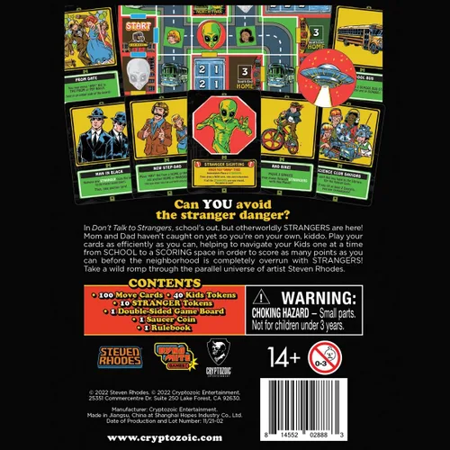 Miniatura 5 de Cryptozoic Entertainment Don't Talk to Strangers - Juego de mesa - 1-4 jugadores - Steven Rhodes Artwork - Dynomite