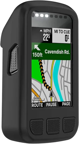 Miniatura 3 de Funda de silicona compatible con Wahoo Elemnt Bolt V2 GPS Ciclismo/Bike Computer Bundle Funda protectora de piel Accesorios de parachoques (negro)