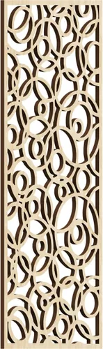 Miniatura 182 de Latrobe Paneles de pared decorativos de madera con calado, 9 3/8 pulgadas de ancho x 24 3/8 pulgadas de alto x 3/8 de alto, roble rojo rojo (Red Oak)