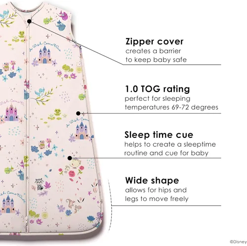 Miniatura 3 de Milk Snob Disney - Saco de dormir para bebé, saco de dormir sin mangas y manta con cremallera para niña y niño, baby shower