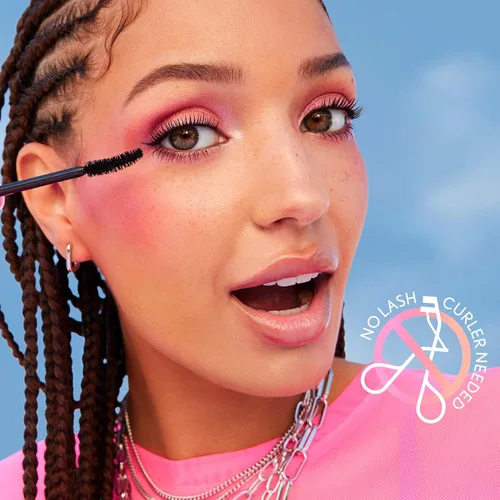 Miniatura 5 de CoverGirl Potenciador de ojos, marrón baya, rímel 3D, cepillo de fibra curvada, cera de elevación a base de plantas, para todo tipo de pestañas, uso