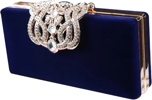 Miniatura 2 de Cartera de mano para mujer, cóctel, boda, fiesta, bolso de mano, Azul