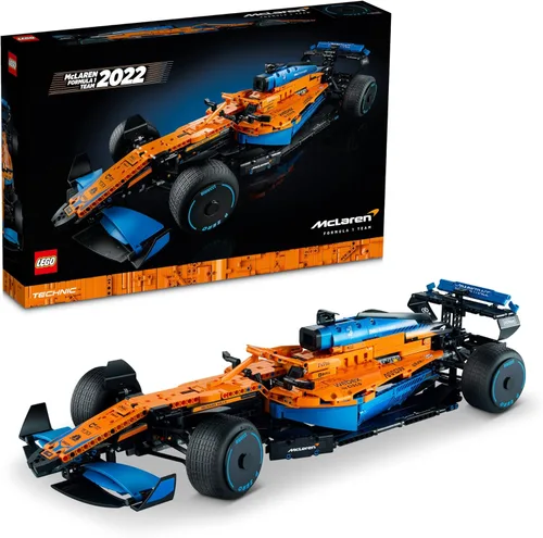 LEGO 42141 Technic McLaren Formula 1 2022 Kit de construcción de modelo de coche de carreras, juego de deportes de motor F1, idea de regalo de