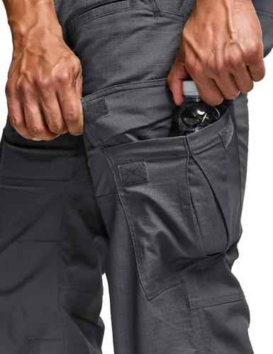 Miniatura 8 de CQR Men's Flex Ripstop Tactical Pants, Water Resistant Stretch Cargo Pants, Lightweight EDC Hiking Work Pants