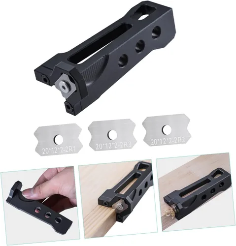 Miniatura 6 de DOITOOL Juego de cepilladoras para carpintería de 4 piezas, recortadora de bordes, bloque de cepilladora de mano, banco de afeitadora de madera