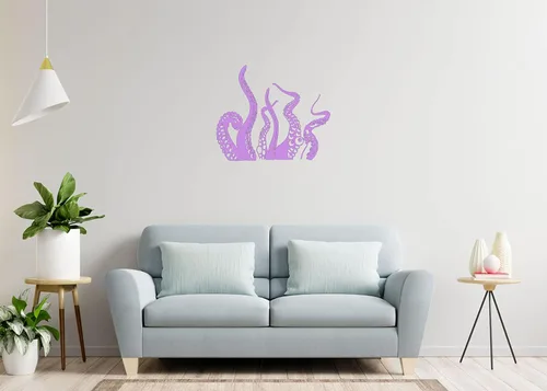 Miniatura 4 de Wall Decals Vinyl Decal Sticker Home Interior Design Mural Sea Ocean Animals Octopus Tentacles Bathroom Kids Nursery Baby Room Decor KT80