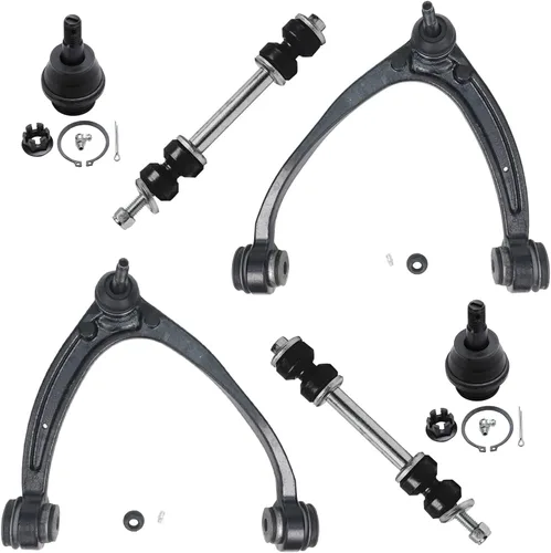 Miniatura 327 de Detroit Axle - Kit de extremo delantero para Chrysler 300 Dodge Charge Challenger 2011-2023, 2 brazos de control inferiores traseros 2 rótulas