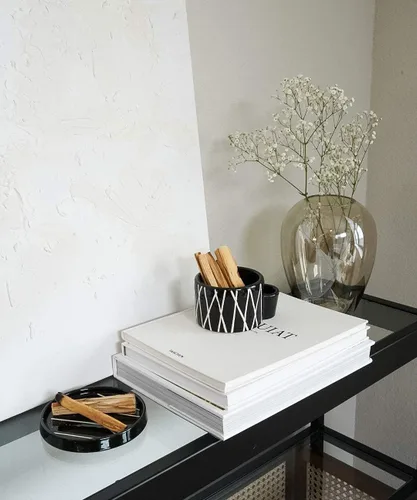Miniatura 4 de Bursera Cuenco de cerámica de ónix, árbol plantado con cada pedido, cuenco decorativo con ranura lateral para fósforos, cuenco para quemaduras