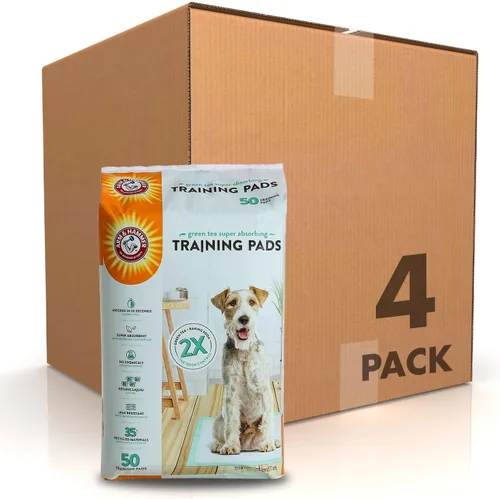 Miniatura 12 de Arm & Hammer Green Tea - Almohadillas de entrenamiento para mascotas, 8 unidades, súper absorbentes con té verde y bicarbonato de sodio, control