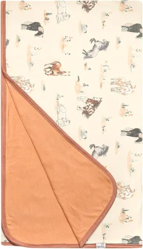 Miniatura 26 de Copper Pearl Manta de bebé jumbo de 3 capas: edredones suaves para niños y niñas Transpirable, acogedora manta para niños pequeños Edredón