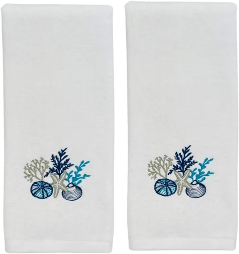 Miniatura 19 de Serafina Home Toallas de mano náuticas para huéspedes: Coastal Love Anchors The Soul, 2 piezas suaves y absorbentes