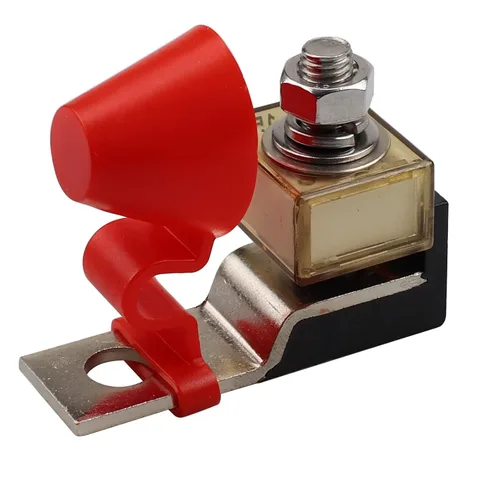Miniatura 3 de Bloque de fusibles de montaje de terminal de un solo perno de 200 A, 58 V, 5/16 pulgadas (M8), fusible de batería de 200 A con clasificación marina