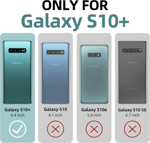 Miniatura 2 de Funda para teléfono Samsung S10 Plus (no Samsung S10), para Galaxy S10 Plus, diseño divertido de perro, estilo animal de dibujos animados