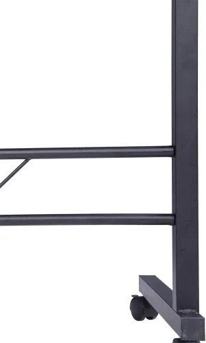 Miniatura 7 de SSLine Mesa de aperitivos con ruedas, escritorio elevable para computadora portátil, bandeja de TV móvil en forma de C, para sofá, silla, mesa