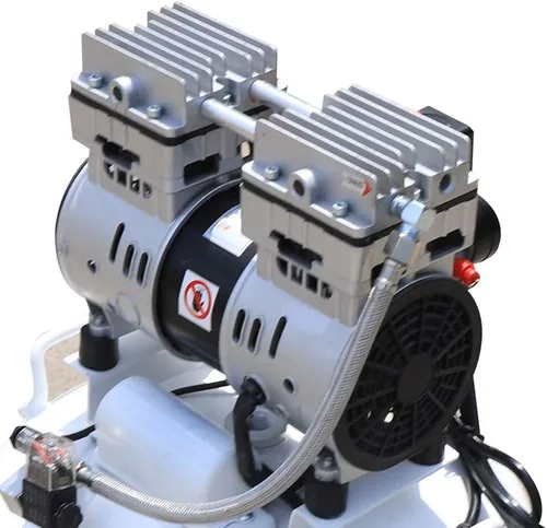 Miniatura 6 de compresor de aire médico dental portátil 40L, bomba de aire lubricada sin aceite silencioso
