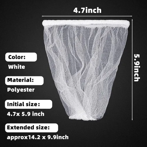 Miniatura 2 de Suclain 500 bolsas desechables de malla para colador de fregadero de cocina, filtro elástico para fregadero de cocina, bolsa de basura de malla