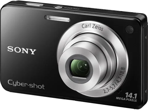 Sony Cyber-SHOT DSC-W560 14.1 MP Cámara digital fija con lente Carl Zeiss Vario-Tessar de Gran Angular de 4x de zoom óptico y LCD de 3.0" (Negro)