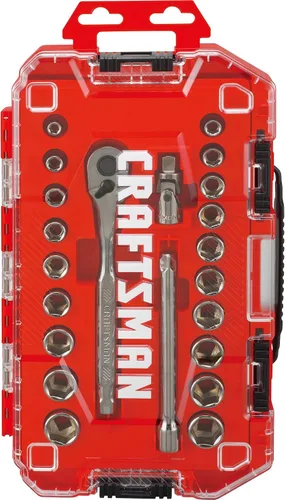 Miniatura 2 de CRAFTSMAN CMMT12029 - Juego de herramientas mecánicas, accionamiento de 3/8", SAE/métrico, 22 piezas
