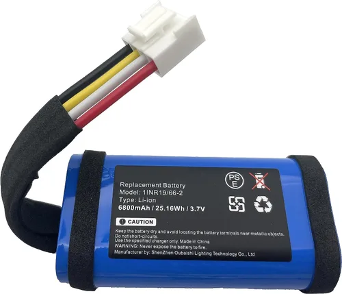 Batería de repuesto para altavoz Flip 5 JBLFLIP5WHTAM, compatible con parte número ID1060-B 1INR19/66-2 6800mAh