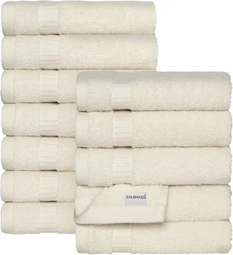 Miniatura 17 de Juego de alfombra de baño 100 % de algodón turco para hotel y spa de lujo y opciones de tapete de baño de espuma viscoelástica