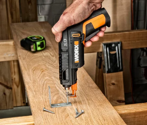 Miniatura 7 de Worx WX255L - Destornillador eléctrico de 4 V, juego de destornilladores eléctricos inalámbricos recargables con 6 brocas, soporte para tornillos