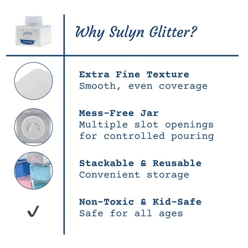 Miniatura 3 de Sulyn de 2 onzas. Apilador Glitter – Tarro Cristal Diamante