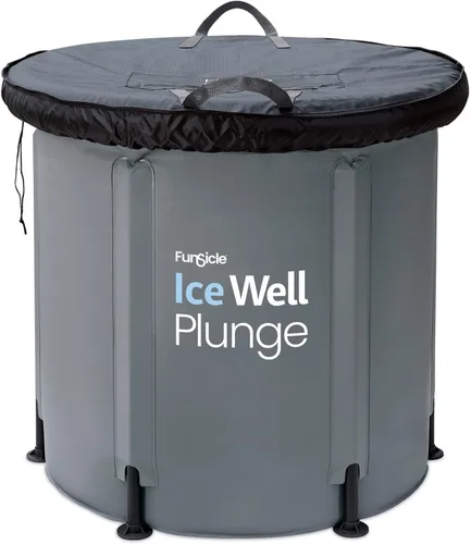 Miniatura 8 de Funsicle Ice Well - Bañera de inmersión fría, baño de hielo portátil de recuperación, para atletas y adultos, piscina de triple capa de 80 galones