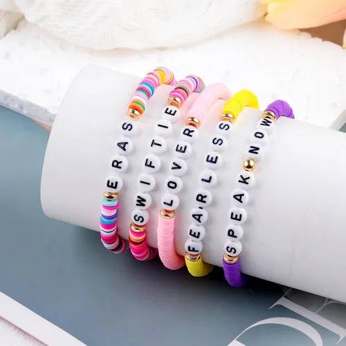 Miniatura 5 de SINCSEFK Juego de 12 pulseras de la amistad TS de varias capas inspiradas en álbumes de música, regalos para fanáticos, niños, mujeres y niñas