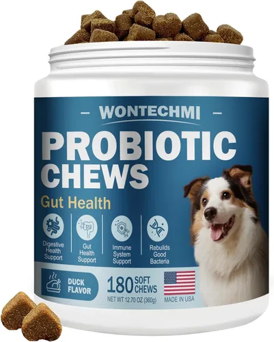 Miniatura 9 de Probióticos para perros, mejoran la picazón en la piel en los oídos, la salud intestinal, el equilibrio de levaduras, las alergias, la inmunidad