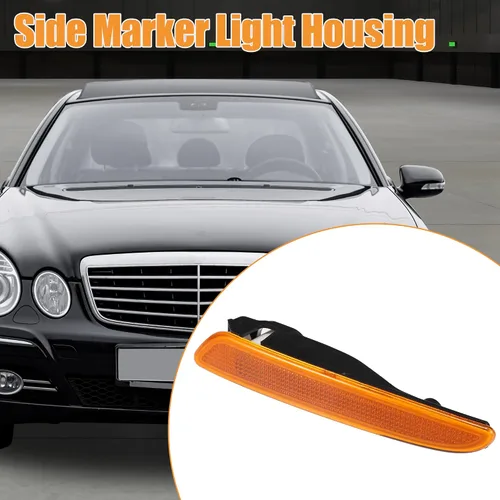 Miniatura 2 de uxcell Accesorios de marcadores de coche, carcasa de luz de marcador lateral, montaje de cubierta de lámpara de señal de giro No.A2118200921