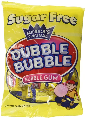 Miniatura 5 de Dubble Bubble Sin azúcar, bolsas de 3.25 onzas (paquete de 12)