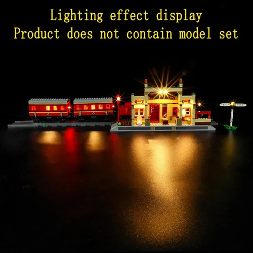 Miniatura 5 de GEAMENT Kit de luces LED compatible con Lego Hogwarts Express Train Set con estación Hogsmeade – para 76423 (juego de modelos no incluidos)