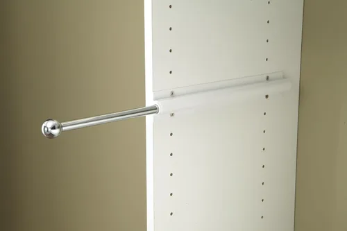Miniatura 4 de Easy Track RA1204 - Barra organizadora de armario deslizante de metal de 12 pulgadas de fácil acceso con accesorios de instalación incluidos
