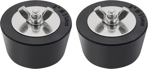 Tapón de goma para invernadero de piscina de 2 pulgadas, compatible con tubería de 1.5 a 2 pulgadas, enchufe antiexpansión con tornillos de acero