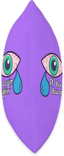 Miniatura 2 de Cewpins Cryin' You Ain't Highin' - Almohada de 16 x 16 pulgadas, multicolor