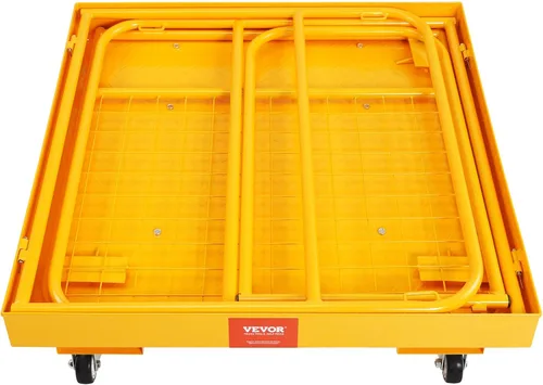 Miniatura 11 de VEVOR Cesta de Carga para Montacargas, Plataforma de Trabajo con Jaula de Seguridad de 36 x 36 Pulgadas, Capacidad de Carga de 1200 lbs, Cesta