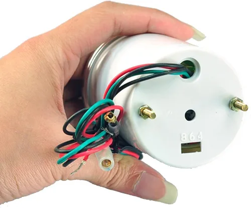 Miniatura 5 de ESUPPORT - Medidor de índice de aire/combustible de 2 pulgadas (52mm) para automóviles Pantalla de luz blanca 12V de la lente del tinte del humo