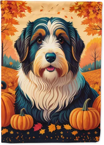 Miniatura 86 de Caroline's Treasures DAC1001GF Affenpinscher - Bandera decorativa para jardín de otoño, decoración para patio exterior, patio, parterres