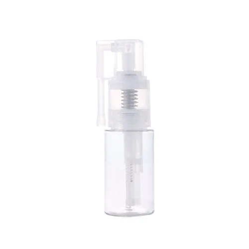 Botella de polvo vacía portátil para cosméticos de viaje, pulverizador de fibra para el cabello recargable, botella de peluquería, caja de crema,