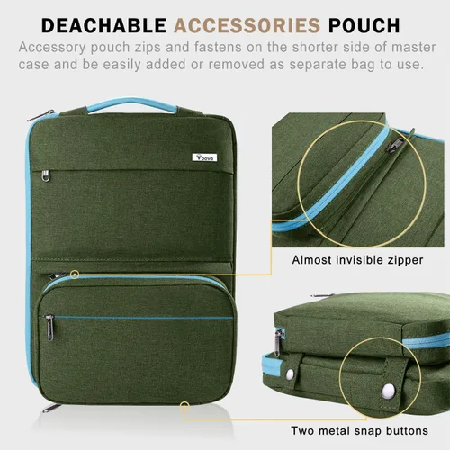 Miniatura 2 de Voova Funda para laptop de 15.6 pulgadas compatible con MacBook Air 15 M2/M3/M4, MacBook Pro 15/16, 15-16 pulgadas Hp, Lenovo Dell Acer, bolsa