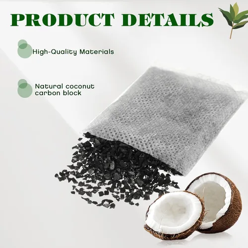Miniatura 3 de Weewooday 50 filtros de agua de destilador de carbón activado, bolsas de filtro de carbón activado de repuesto de cáscara de coco compatibles