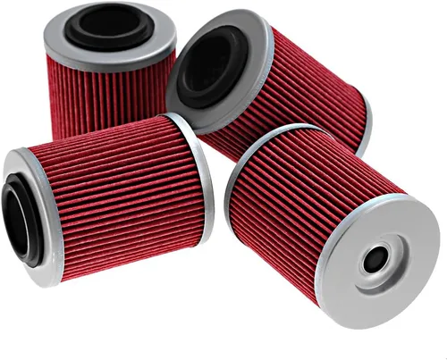 Miniatura 3 de Filtro de aceite de repuesto para Can-Am Outlander 330 400 450 500 570 650 800 850 1000 Reemplazo # 420256188 711256188 KN152 HF152 (4 piezas)