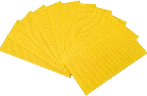 Miniatura 4 de BeeCastle 10 hojas de base con marco de colmena negra recubierta de cera de abejas, hojas de base enceradas, base mediana de 5-5/8 pulgadas