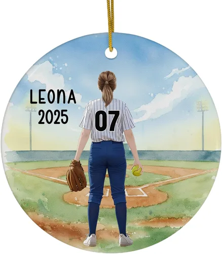 Miniatura 32 de FLOCHIL Adornos Personalizados de Bailarina de Navidad 2025 para Niña, Adornos Personalizados de Bailarina para Árbol de Navidad, Regalo