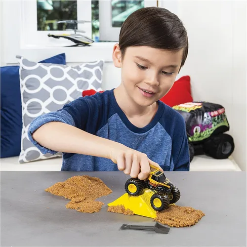 Miniatura 2 de Monster Jam, Earth Shaker Monster Dirt - Juego de iniciación con 8 onzas de Monster Dirt y juguete oficial de Monster Jam Truck fundido a escala
