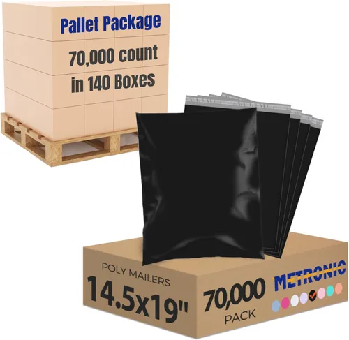 Miniatura 19 de Metronic Sobres de polietileno grandes de 24 x 24 pulgadas, 100 unidades, bolsas de envío adhesivas fuertes para ropa, sobres impermeables para Lila