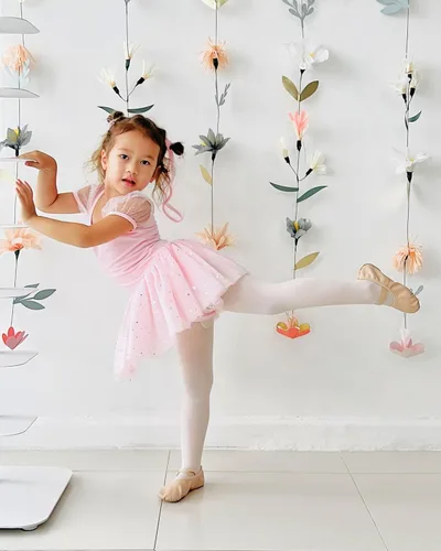 Miniatura 2 de Stelle Zapatos de ballet para niñas Zapatillas de ballet para niños pequeños Zapatillas de cuero suave para niños Zapatos de baile para niños